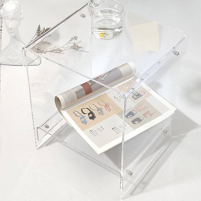 Acrylic brief approachable edge Several ins Bedroom bed head cabinet Nordic containing removable sofa a few double layers of tea table 