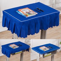 Primary pupils double tablecloth table cover School tablecloth sky blue waterproof desk in table set