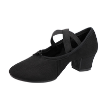 Low-heeled body training teacher shoes outdoor adult soft-soled womens belly ethnic modern dance practice ballet shoes