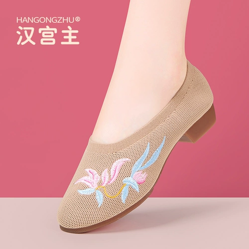 Комфортные дышащие туфли для матери, обувь, мягкая подошва