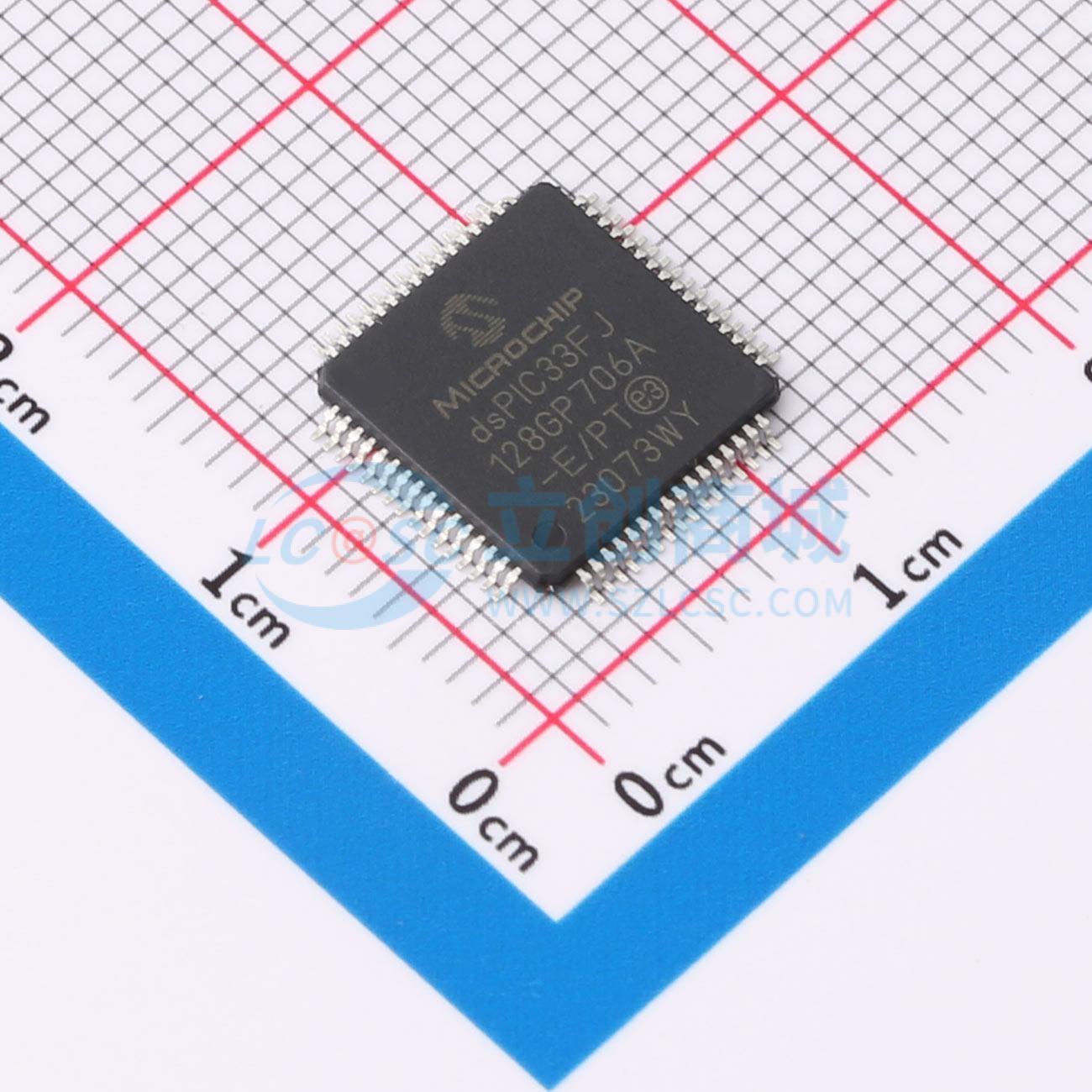数字信号处理器(DSP/DSC) dsPIC33FJ128GP706A-E/PT TQFP-64(10x1