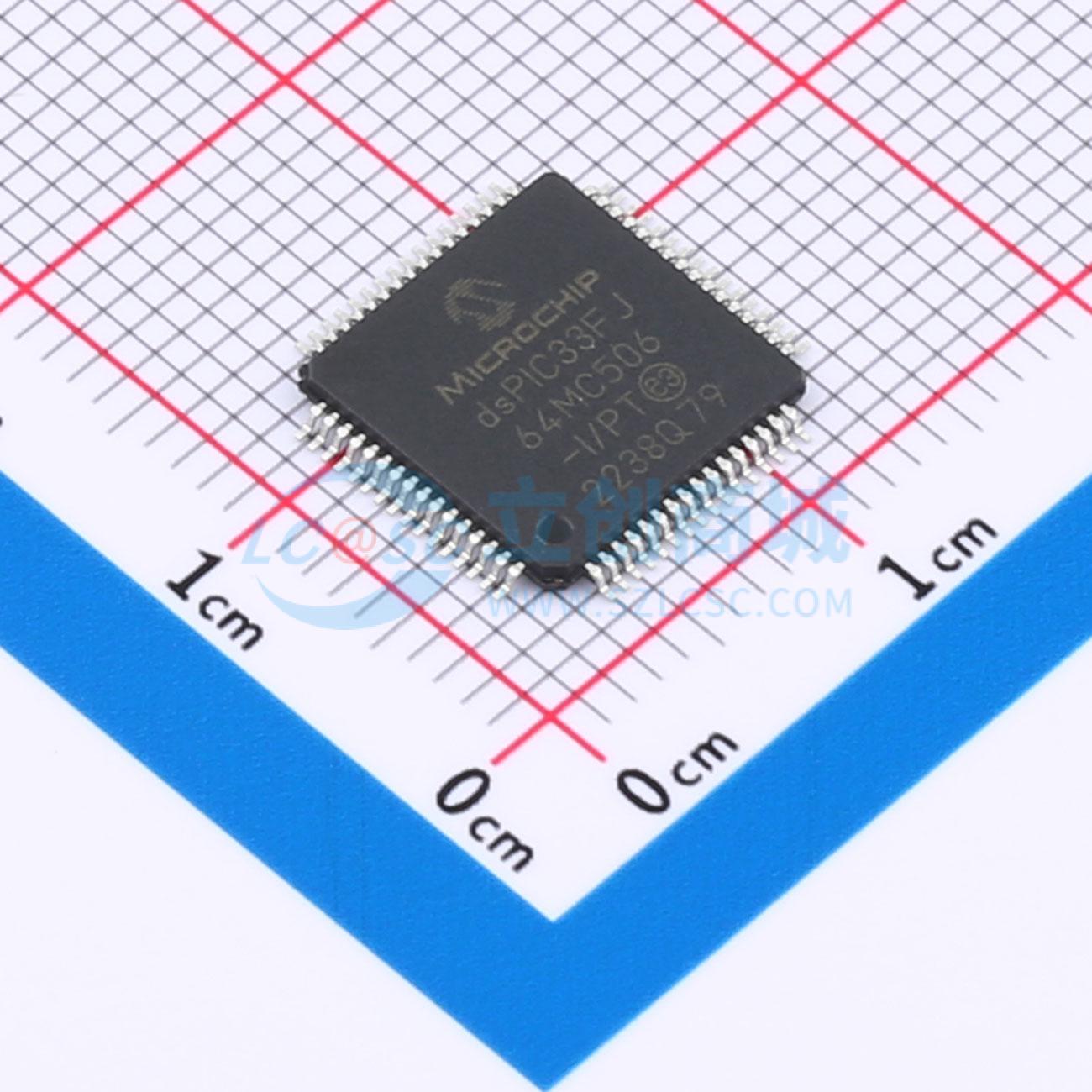 数字信号处理器(DSP/DSC) dsPIC33FJ64MC506-I/PT TQFP-64(10x10)