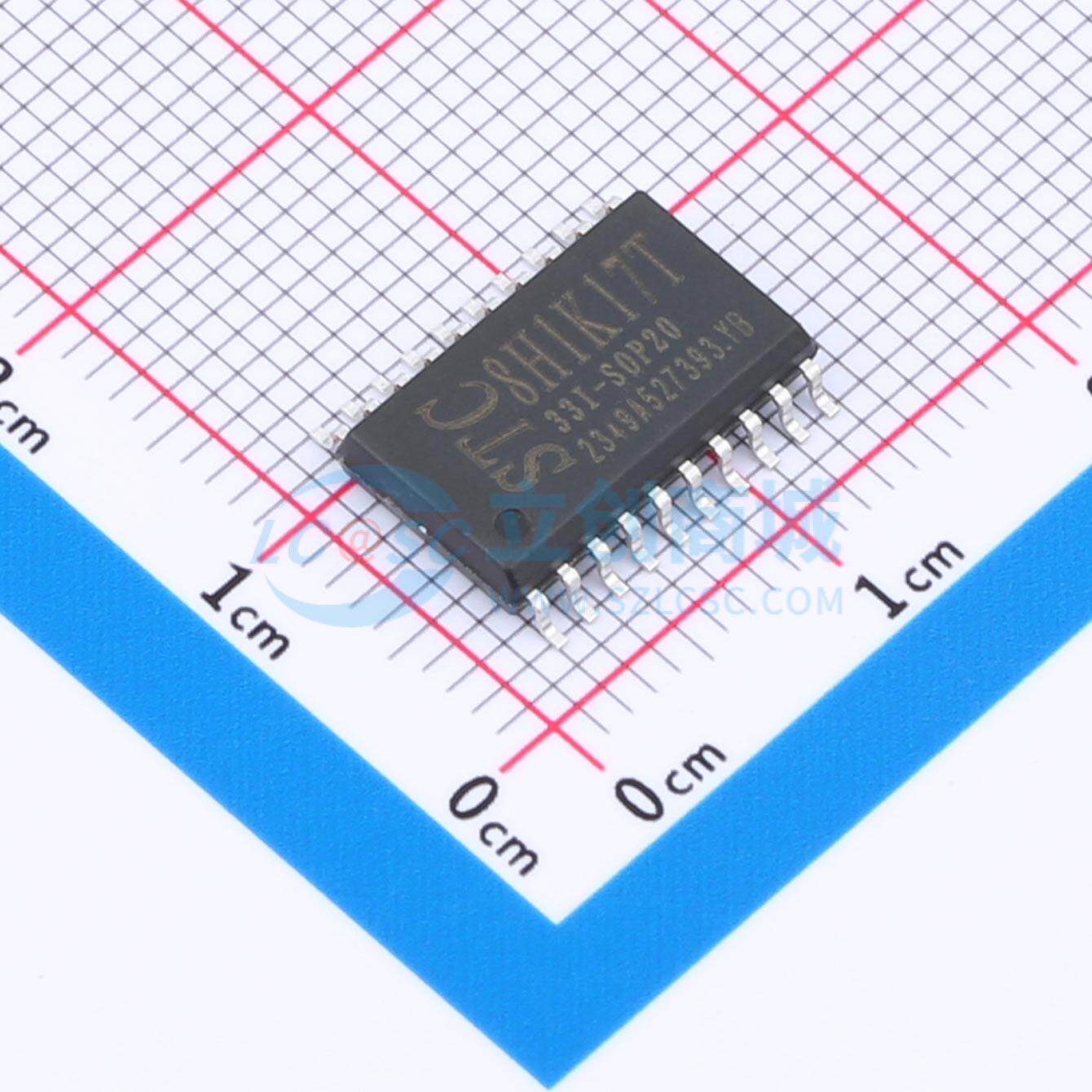 单片机(MCU/MPU/SOC) STC8H1K17T-33I-SOP20 SOP-20 电子元器件