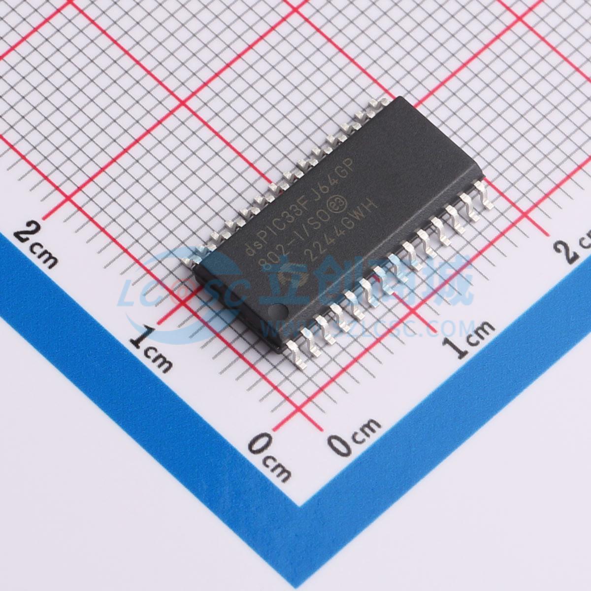 数字信号处理器(DSP/DSC) dsPIC33FJ64GP802-I/SO SOIC-28-300mil