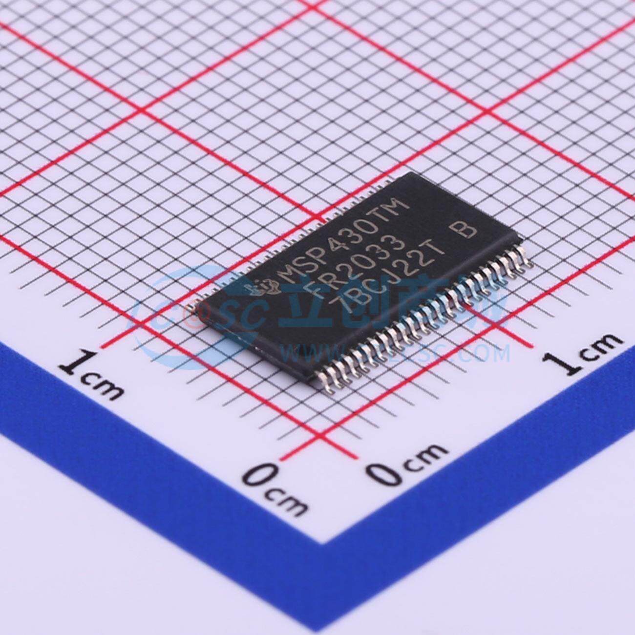 单片机(MCU/MPU/SOC) MSP430FR2033IG48R TSSOP-48-6.2mm 原装