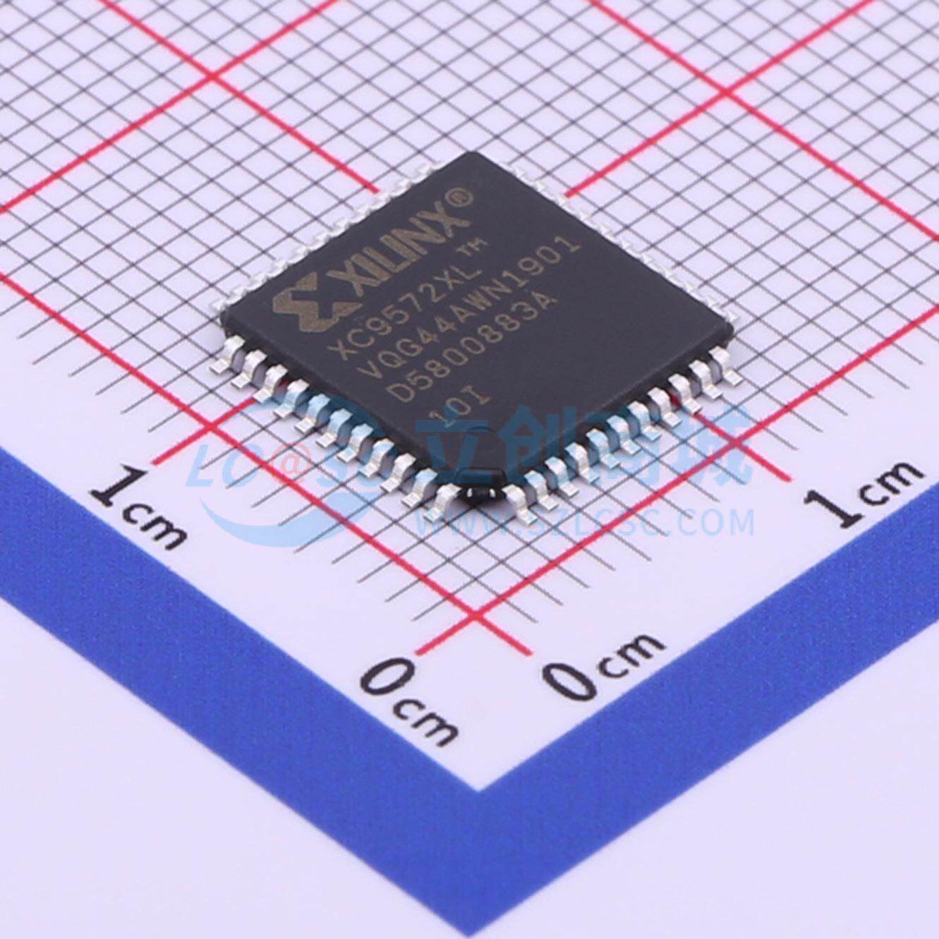 可编程逻辑器件(CPLD/FPGA) XC9572XL-10VQG44I VQFP-44 原装正品