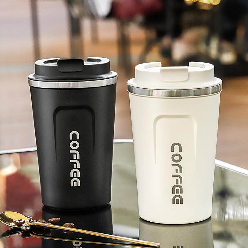Portable self-contained coffee mug thermal insulation stainless steel mug mug for boys and girls couples high-value accompanying water cup
