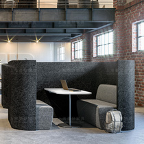 Nordic modern high back deck fabric sofa office negotiation room reception desk sales office high back sofa