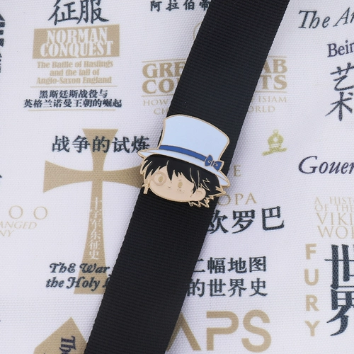 Знаменитый детектив Металлический значок Конана, пепел, ашба, странное украденное детское вино вино xioolan Новое подарка аниме грудной клетки.