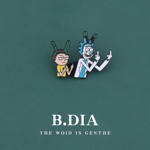 Японская мультяшная милая брошь, металлический значок для влюбленных, булавка, сумка, упаковка