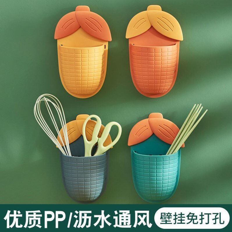 Powder room toothbrush rack wall-mounted drain-free punch-free bathroom washstand comb toothpaste cartridge storage cartridge