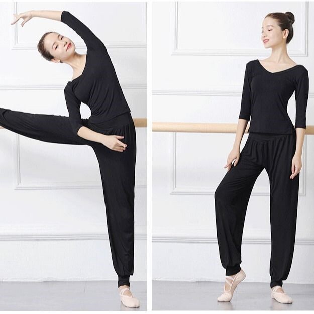 Art examination professional dance clothes practice clothes senior sense teacher special autumn and winter models modern dance body clothes yoga clothes