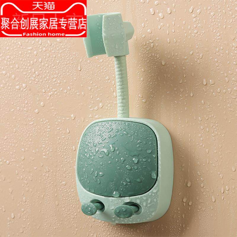 Shower head bracket free of punch shower nozzle fixed holder adjustable shaking head bathroom suction cup silicone gel universal base