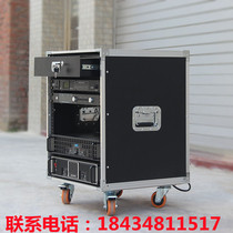 16U sound cabinet 8 power amplifier case aluminium wrapping frame 10U tuning bench 12u mobile air box microphone