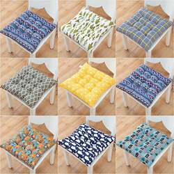 Cushion Wooden Chair Small Orange Sitting Cushion thickened Portable Seat Cushion Mahjong Table Wheelchair Room Student Breathable Fat Cushion