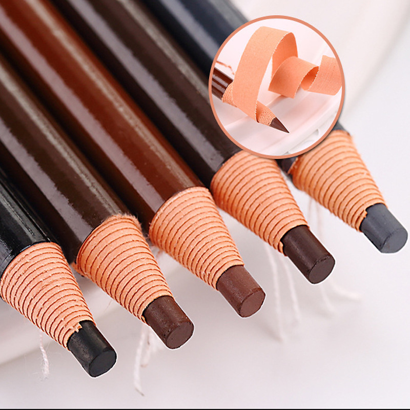 Pull-line eyebrow pencil waterproof, sweat-proof, long-lasting, not fading