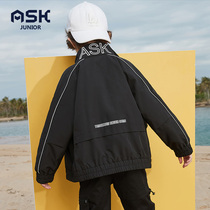 (Mall the same section) ASK boy coat spring autumn 2022 new ocean gas spring clothing children jacket boy blouse