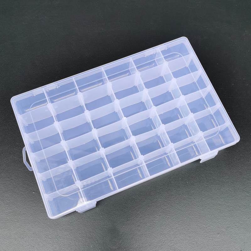 Plastic 36-grid detachable transparent grid toolbox small jewelry ring bracelet necklace earrings small object storage box