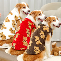Cross-Border Autumn and Winter Plush New Clothing for Bichon Frise, Large Dogs, Golden Retrievers, and Cats, Pet Clothing and Supplies, Direct Sales from the Manufacturer