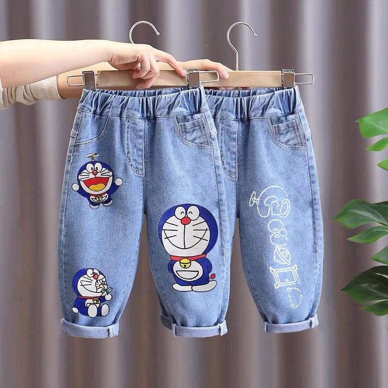 Boys' jeans and children's pants spring and autumn new 2021 small and medium-sized boys and girls Korean version of casual Western style pants