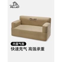 Factory promotes Pelliot inflatable sofa camping double inflatable sofa lazy sofa portable and easy to store outdoor rechargeable products