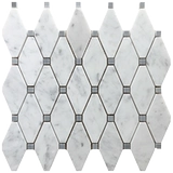 Белая мраморная мозаика на стену, головоломка, ископаемые