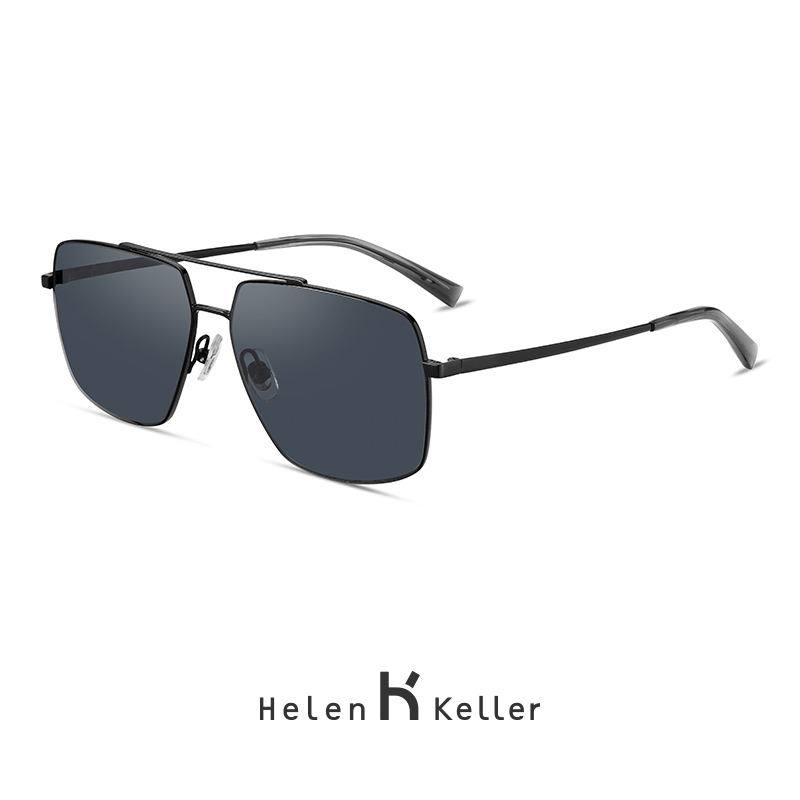 Helen Keller 2019 new polarized sunglasses male brief personality Box sunglasses myopia driving mirror H8863