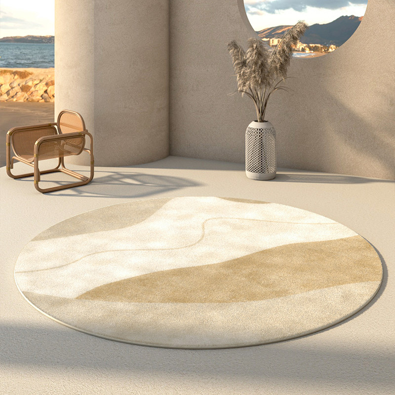 Japan Imports MUJIE Round Carpet Living Room Bedroom Bedside Tea Table Chairs Sofa Makeup Desk Book House Mat