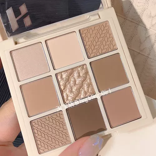 Тени для век, чай с молоком, матовые палетка теней, в коричневых тонах