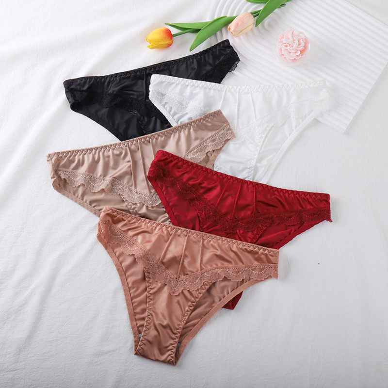女三角裤 cotton crotch women's sexy lace underwear棉裆三角裤性感内裤