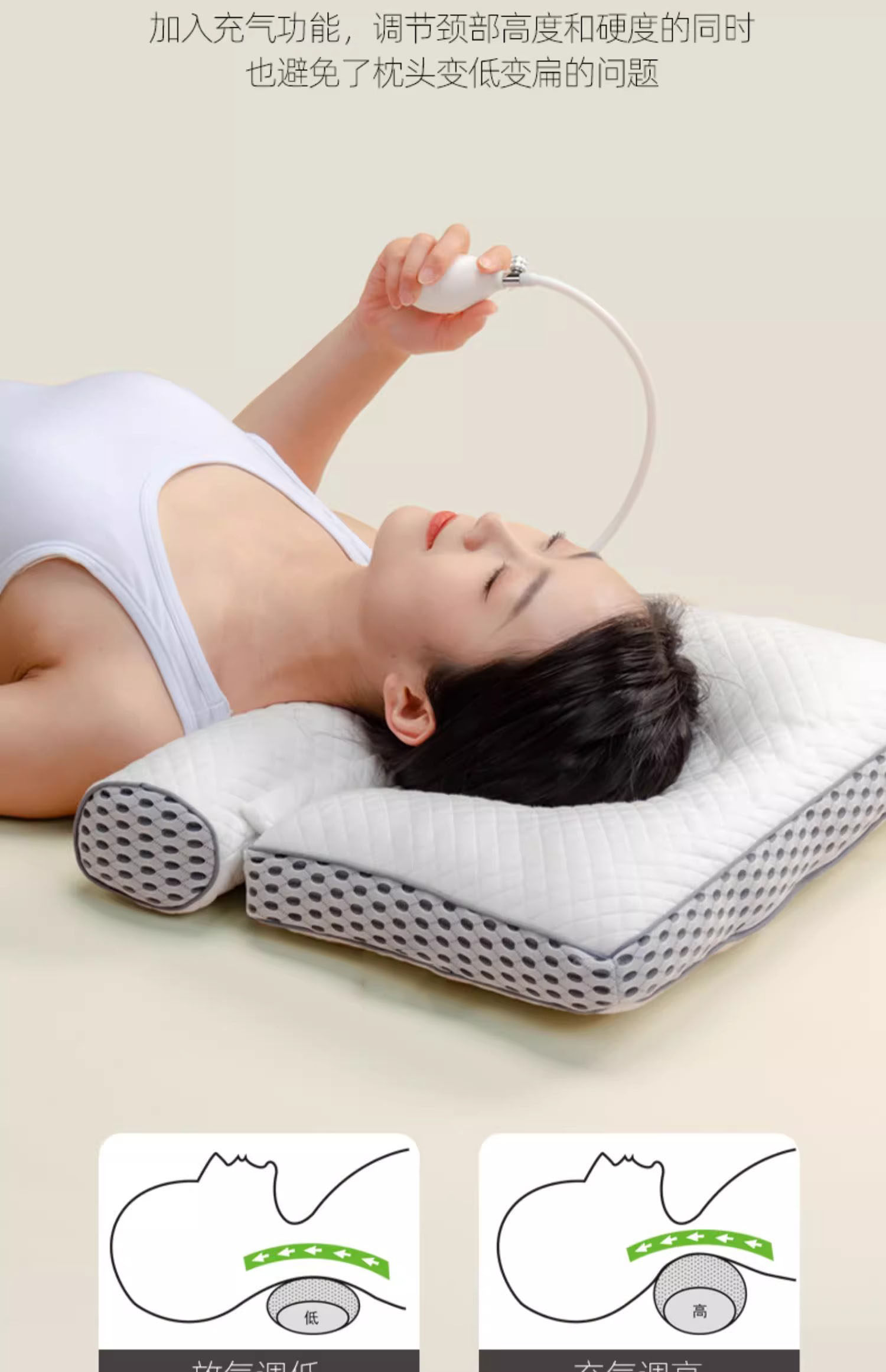 Подушка 法国ivlisa颈椎枕头修覆富贵包颈椎病专用荞麦加热颈椎枕热疗热敷