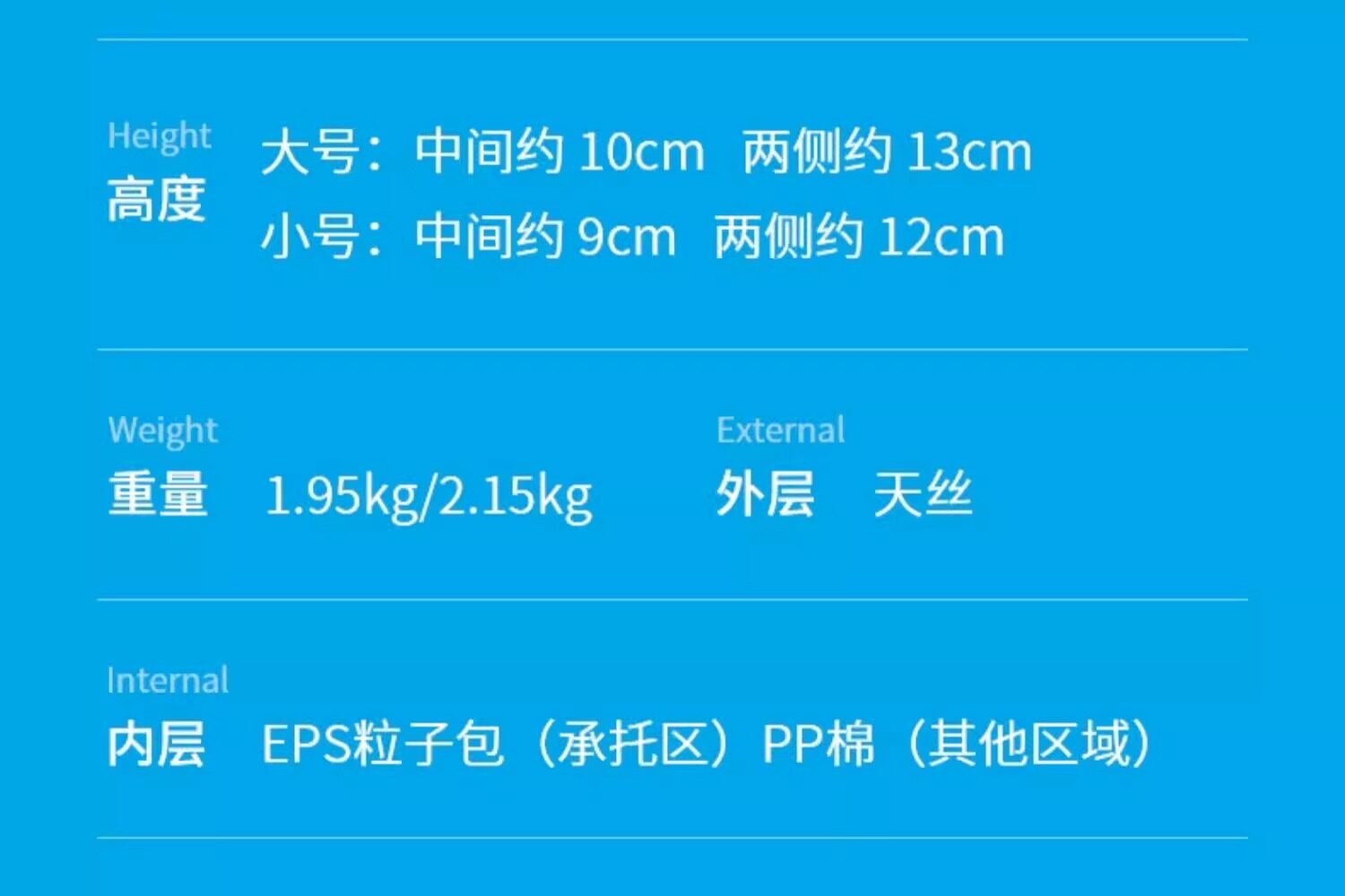 Подушка 法国ivlisa助睡眠护颈椎睡觉专用颈椎枕非修覆防落枕分区侧睡枕头