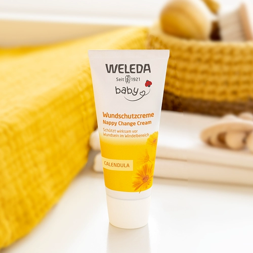 Weleda, детский крем для новорожденных для младенца от пеленочного дерматита c календулой, 75 мл