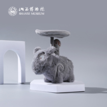 Shanxi Museum Cultural and Creative Bronze Sacrifice Standing Human Qingpan Plush Toy Pendant Cute Gift Creative Ugly Cute