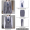 Women's five piece set in gray (suit+vest+white shirt+pants+skirt)