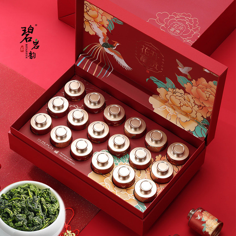 碧岩韵 茶花开富贵18罐兰香铁观音360g