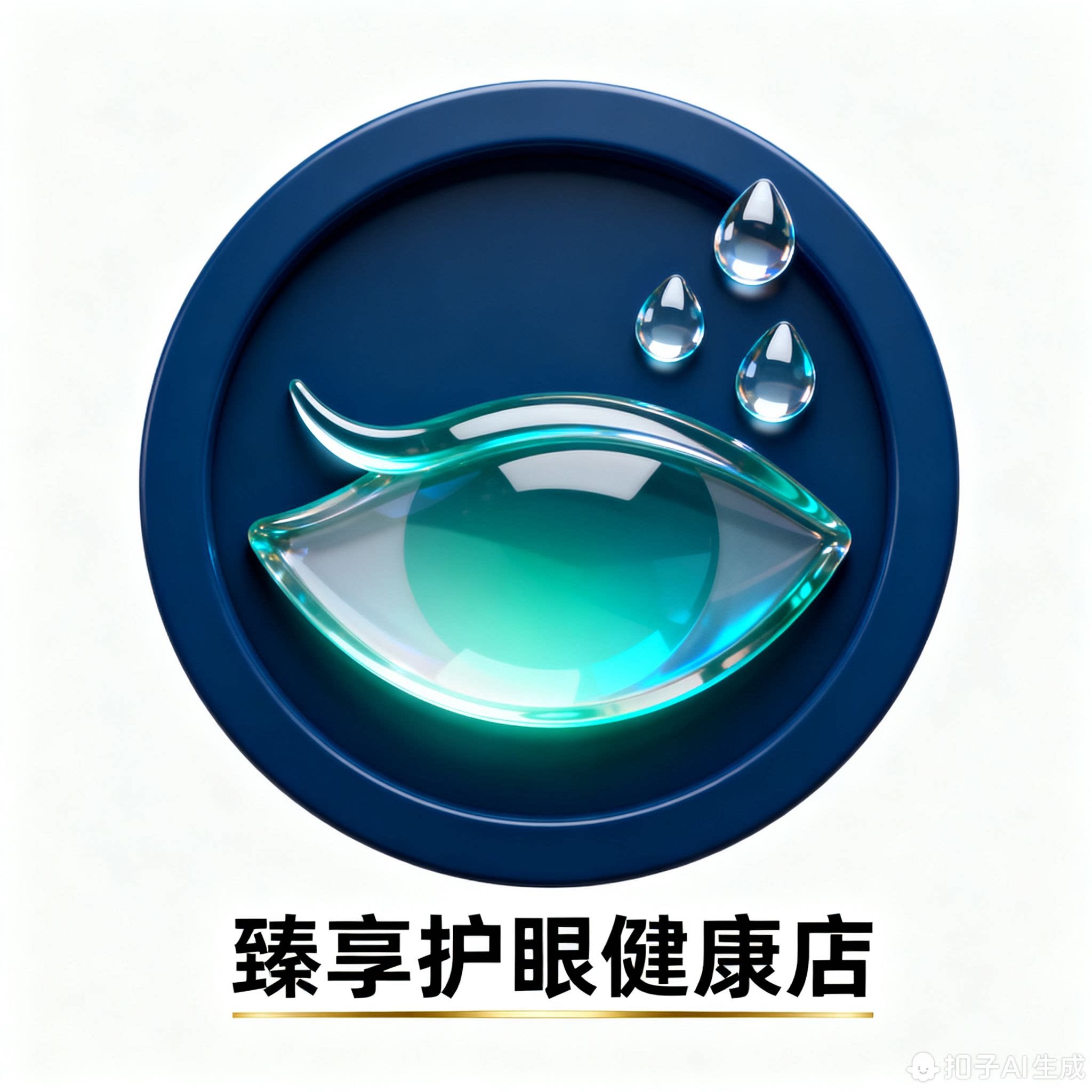 臻享护眼健康店的LOGO