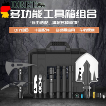 German DRET multifunctional outdoor engineer shovel set camping survival vehicle folding emergency ax shovel ordnance shovel