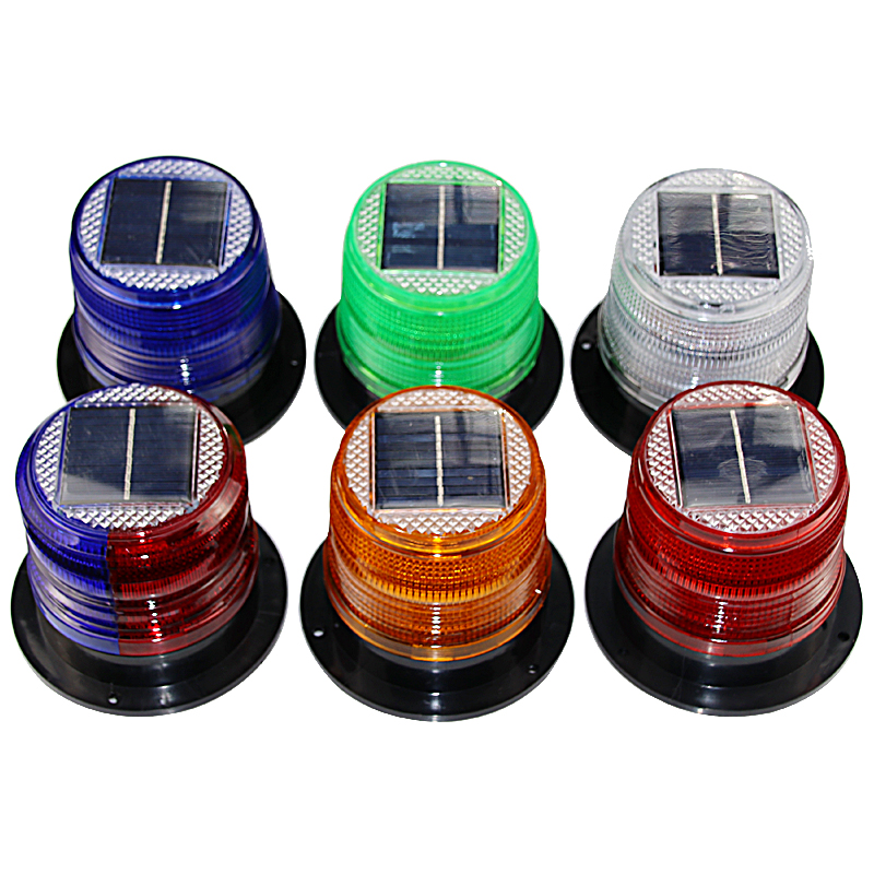 Solar warning light strobe car warning light night safety warning flasher magnet suction dome light