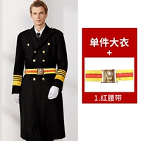 Пальто+красный ремень