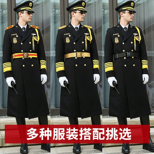 Комбинезон, зимняя утепленная черная униформа