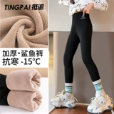 Акула, утепленные зимние штаны, детские осенние леггинсы