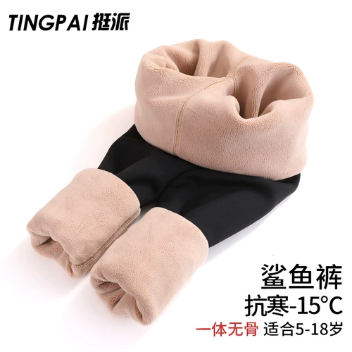 Осенние леггинсы, штаны, тонкая весенняя детская черная акула, подходит для подростков