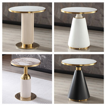 Nordic marble small round table modern simple dining table light luxury cafe table sales office hotel negotiation table and chairs