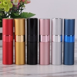 .New 5ml 8ml Metal Aluminum Refillable Perfume Bottle Cosmet