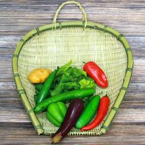 Bamboo woven products bamboo dustpan non-porous bamboo sieve rice sieve home farm dry goods drying bamboo basket large bamboo plaque