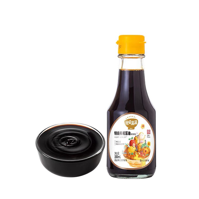(Physical Store Shipped) Akita full of organic soy sauce seasonings Add to add matching baby minus salt-Taobao