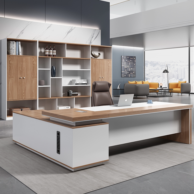 Office desk simple modern executive desk president table manager table supervisor table single desk chair combination boss table