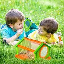 Portable butterfly cage folding insect observer childrens silkworm breeding cage DIY outdoor insect observation cage