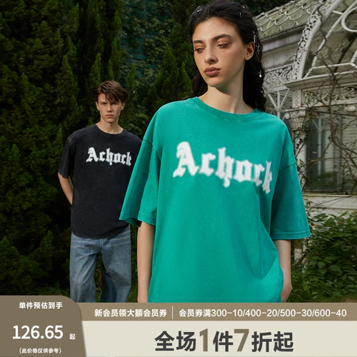 A chock Базовая ретро летняя футболка подходит для мужчин и женщин, с печатью вашего логотипа, в американском стиле, короткий рукав